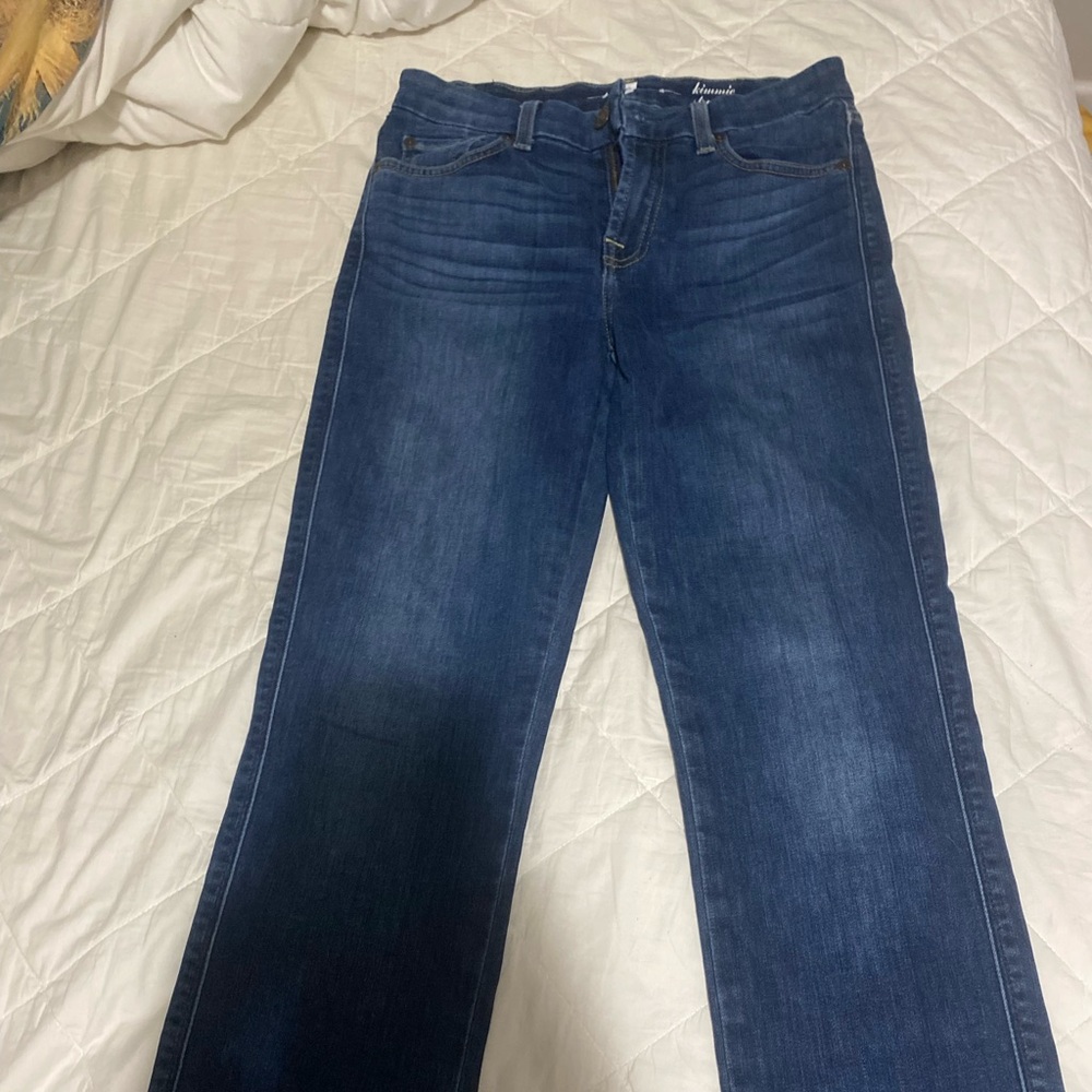 7 For All Mankind Kimmie Straight Leg Blue Jeans